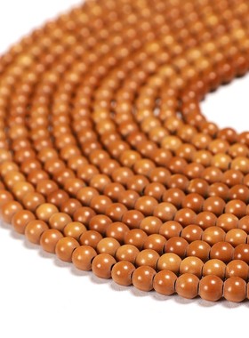 2026精品橄榄核核尖圆珠手串长串素籽素串光珠文玩手链佛珠情侣念