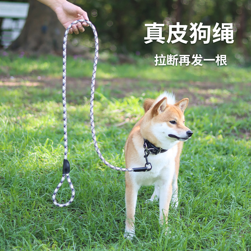 狗狗牵引绳挂钩绳钩扣遛狗牵引绳中大型犬1米5牵引绳小狗1米8狗绳