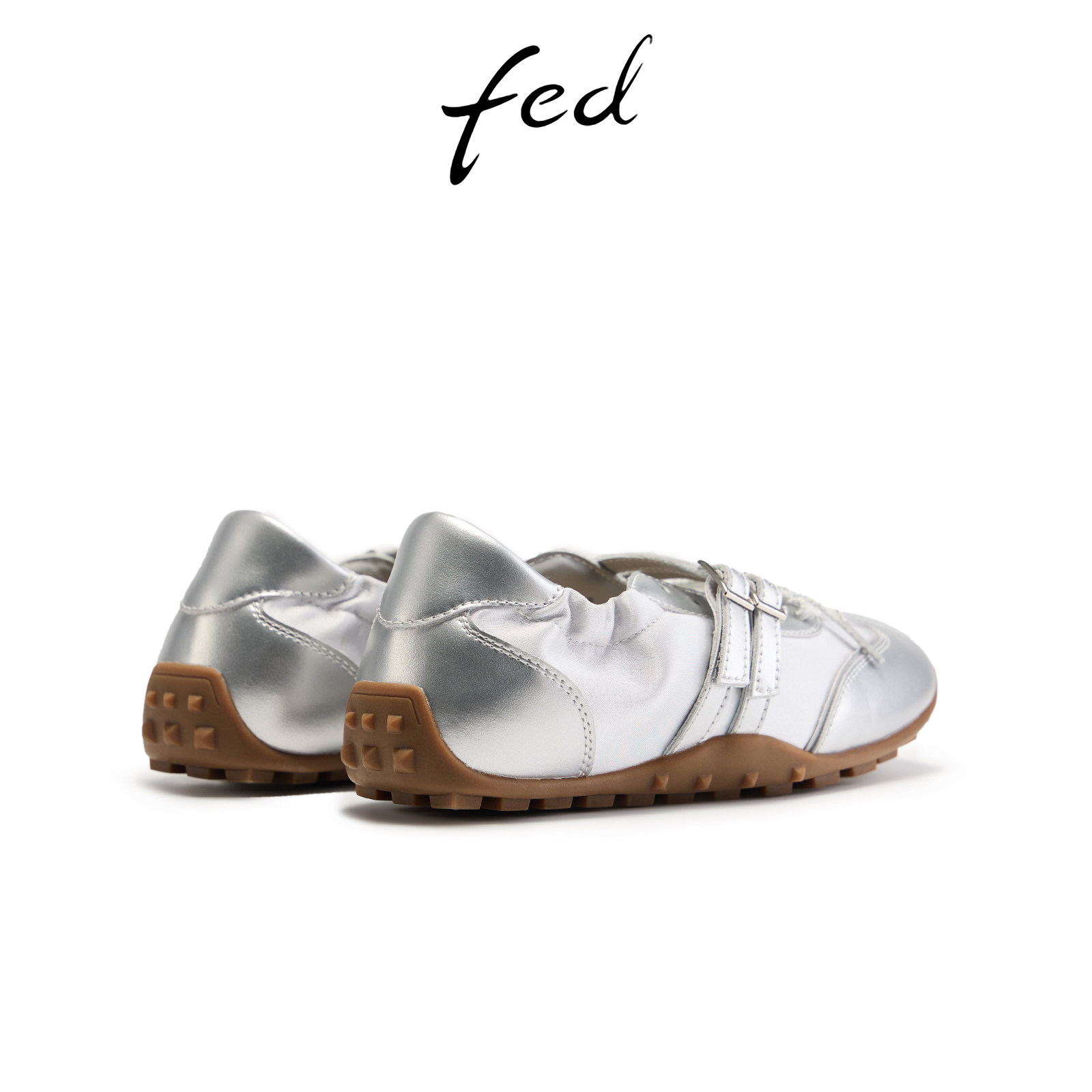 fed银色玛丽珍鞋春季新款女鞋休闲芭蕾鞋轻便德训鞋S1226-YAC002,淘宝优惠券,粉丝福利购,淘宝优惠卷