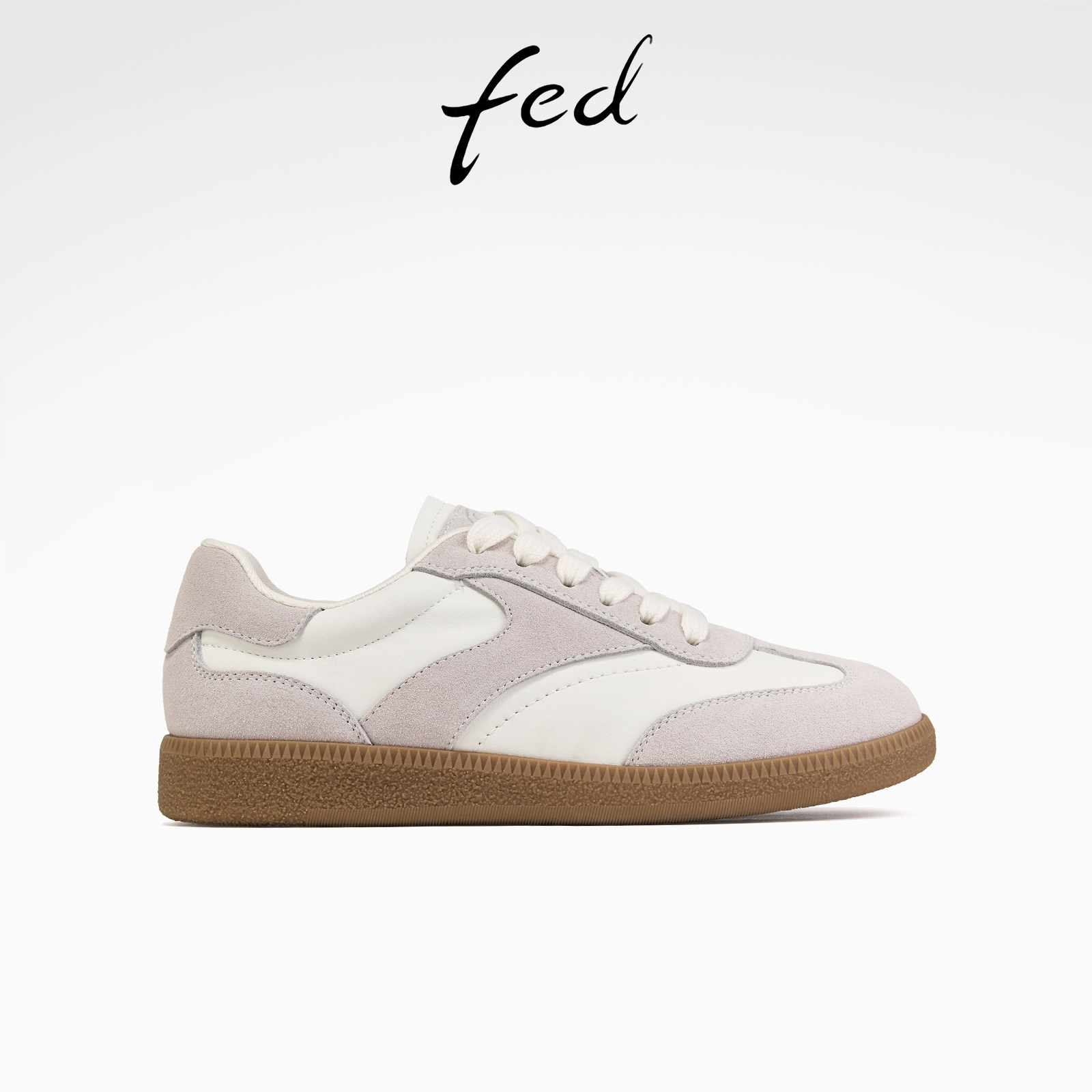 fed经典德训鞋秋季新款女鞋增高板鞋厚底阿甘鞋女款S0815-ZCA395