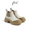 Cowhide heightened spring new short boots Eveydi