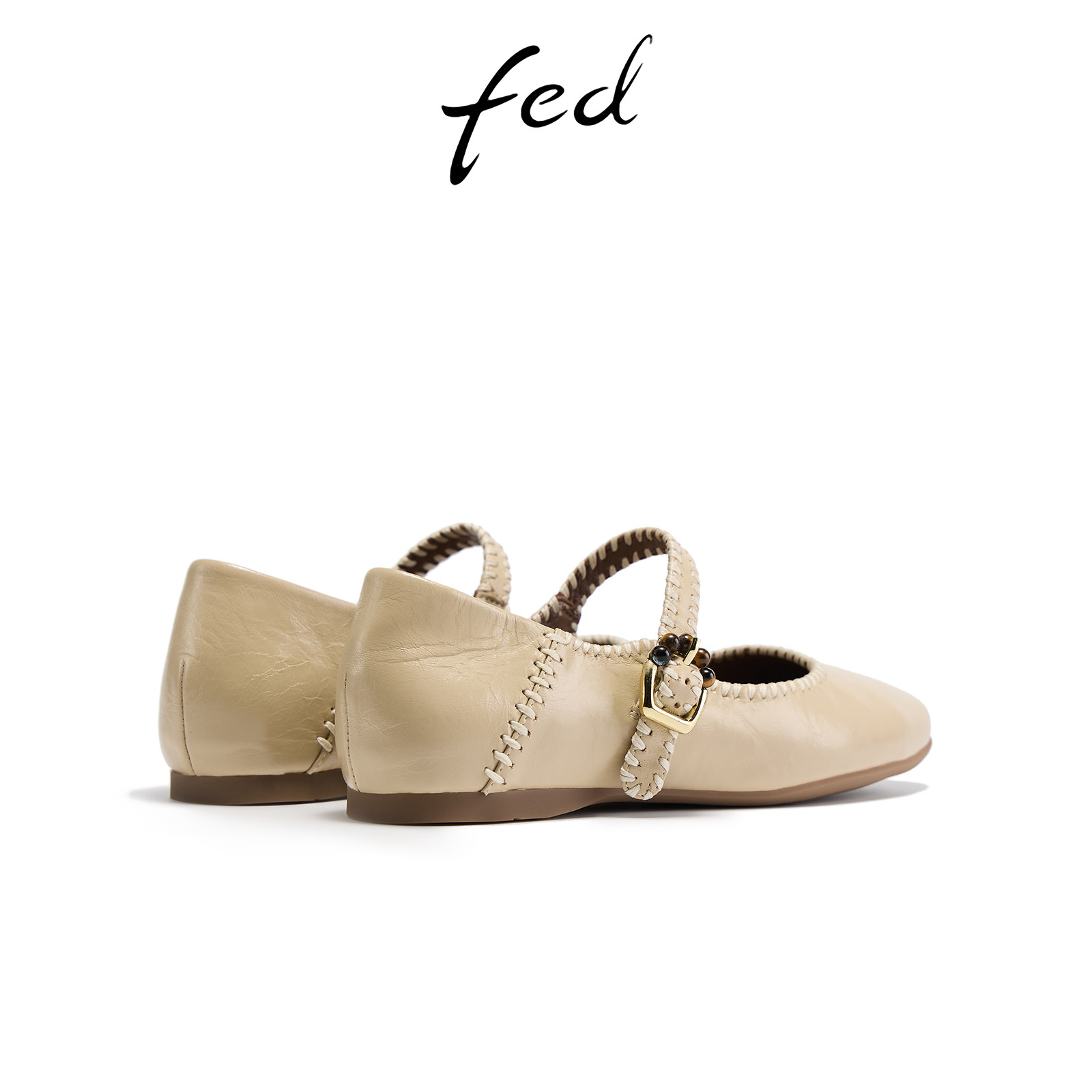 fed法式单鞋春季新款女鞋平底玛丽珍鞋真皮芭蕾鞋女S1205-YA283,淘宝优惠券,粉丝福利购,淘宝优惠卷