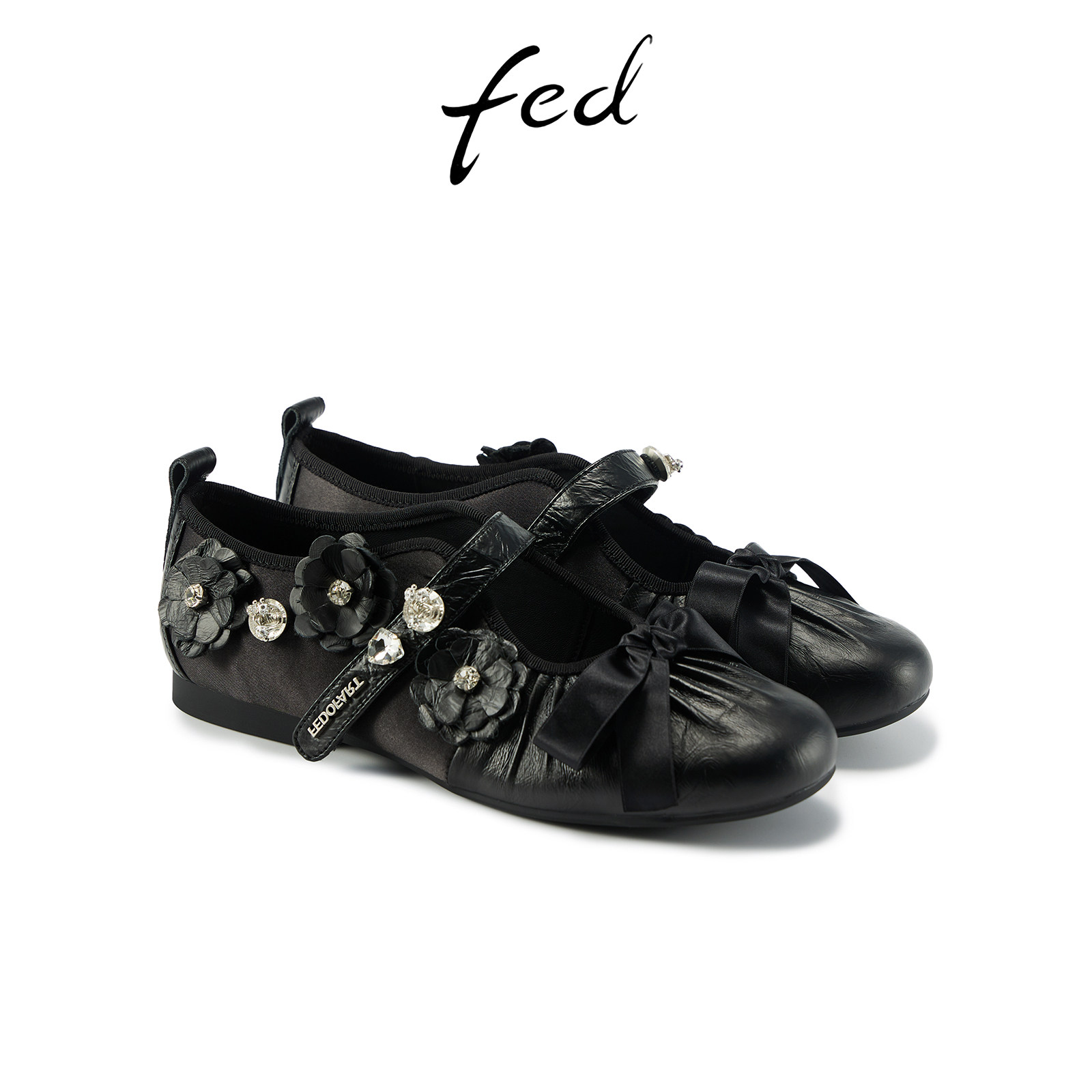 fed时尚玛丽珍鞋春季新款女鞋水钻芭蕾鞋浅口单鞋女款S1022-YA138,淘宝优惠券,粉丝福利购,淘宝优惠卷