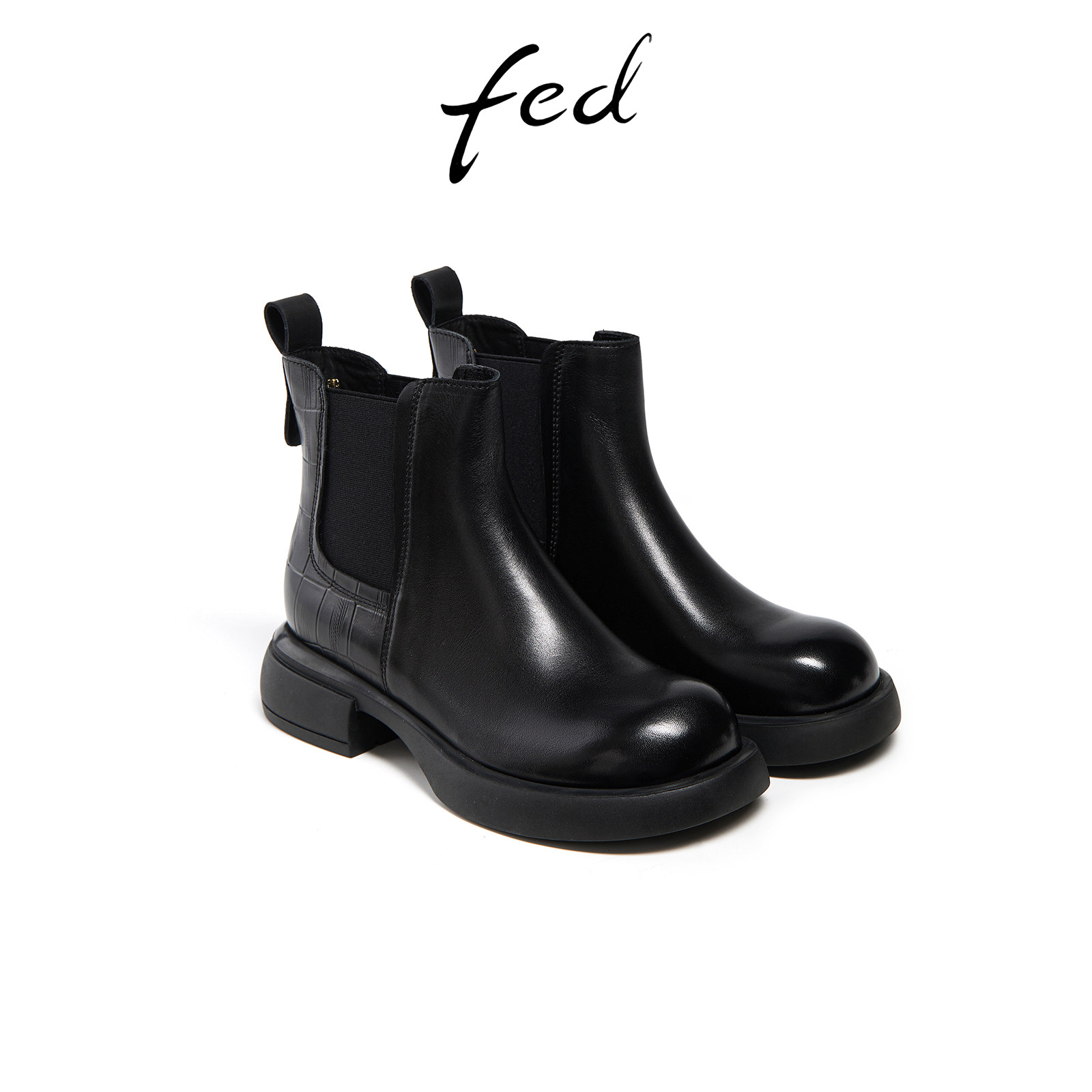 Thick sole boots for women short boots retro chimney boots