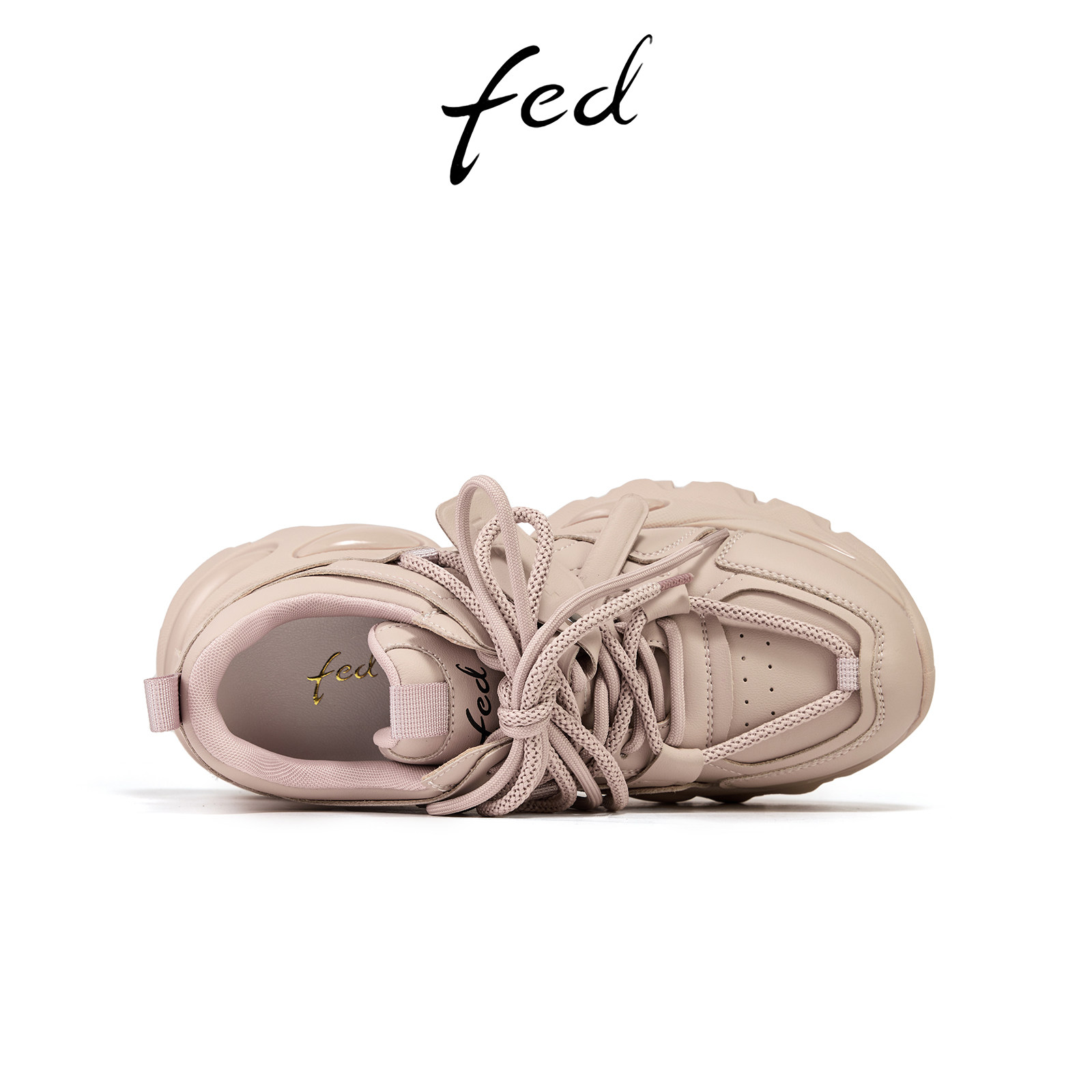 fed时尚老爹鞋秋季新款女鞋粉色厚底鞋增高休闲鞋女S0823-ZCB517,淘宝优惠券,粉丝福利购,淘宝优惠卷