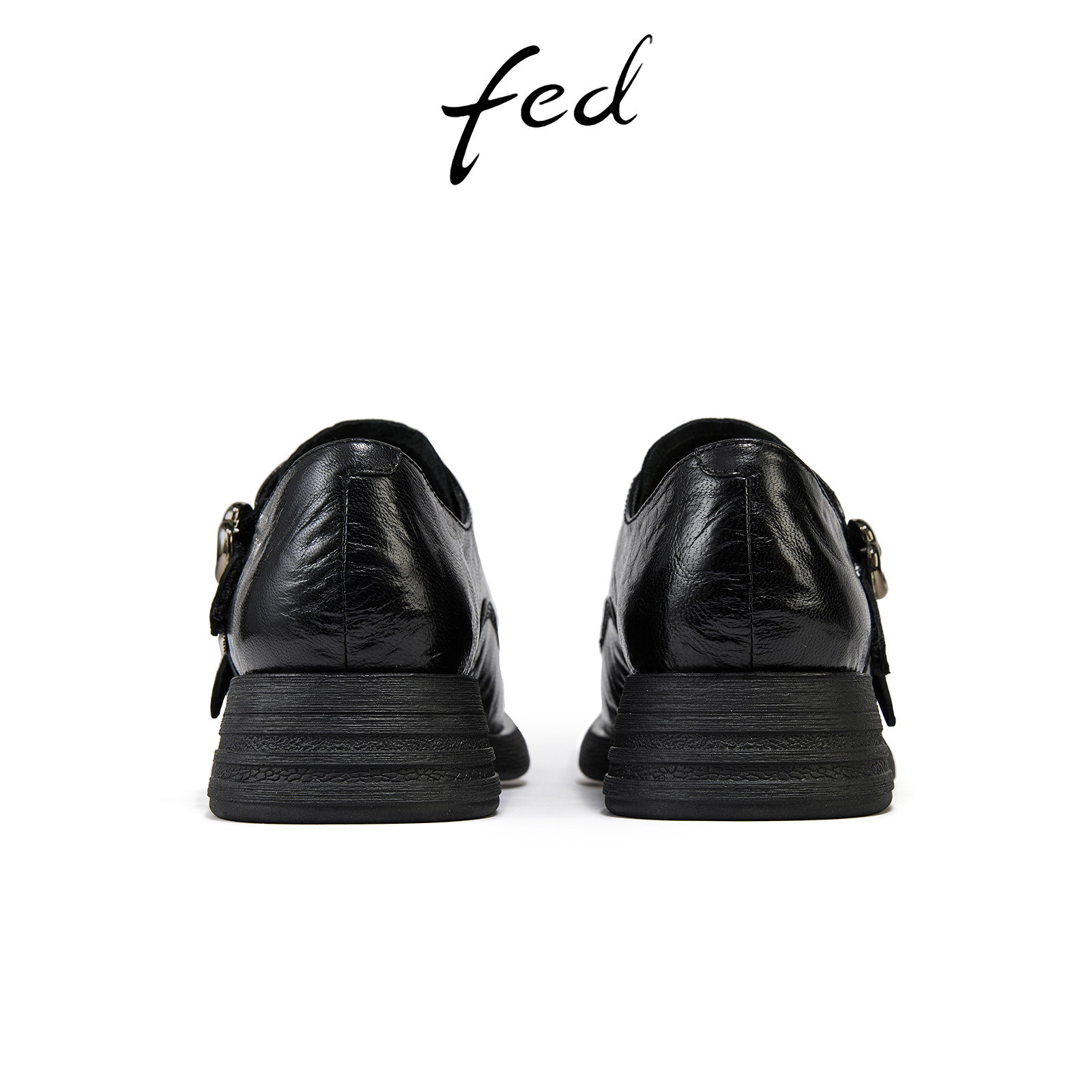fed黑色小皮鞋秋季新款女鞋英伦风牛津鞋乐福鞋女款S0815-ZC518,淘宝优惠券,粉丝福利购,淘宝优惠卷