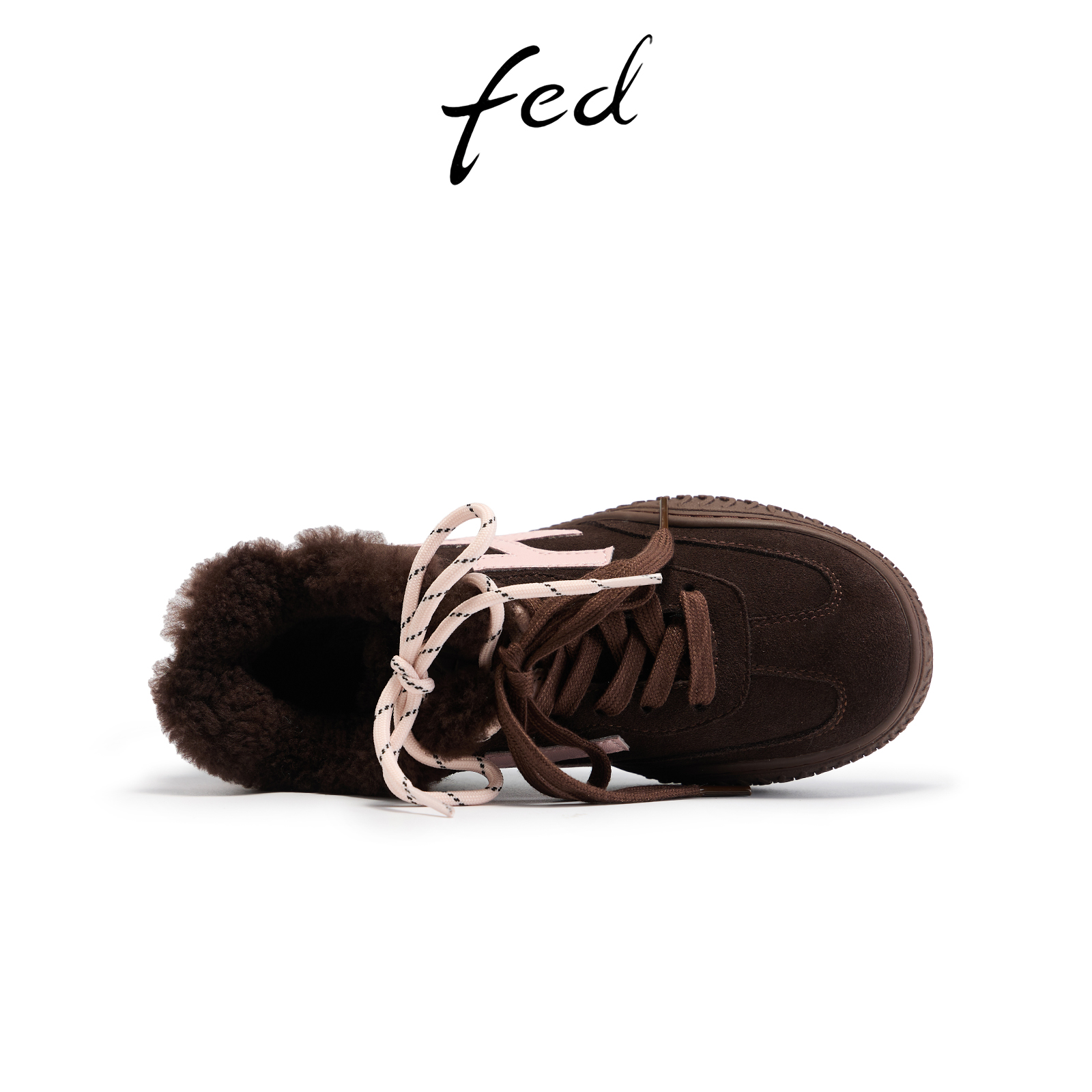 fed加绒德训鞋冬季新款女鞋时尚休闲鞋厚底阿甘鞋女款S1018-ZC273 - 图0