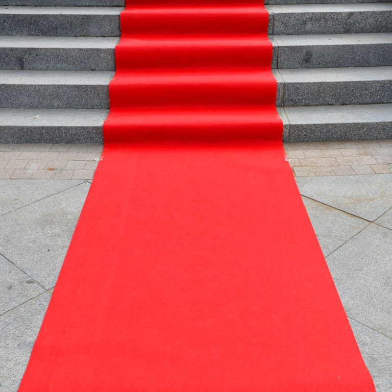 结婚红地毯一次性用婚礼婚庆喜字红毯铺地喜事大红色新婚加厚防滑