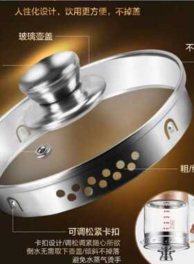 养生壶玻璃盖通用钢化壶盖配件多