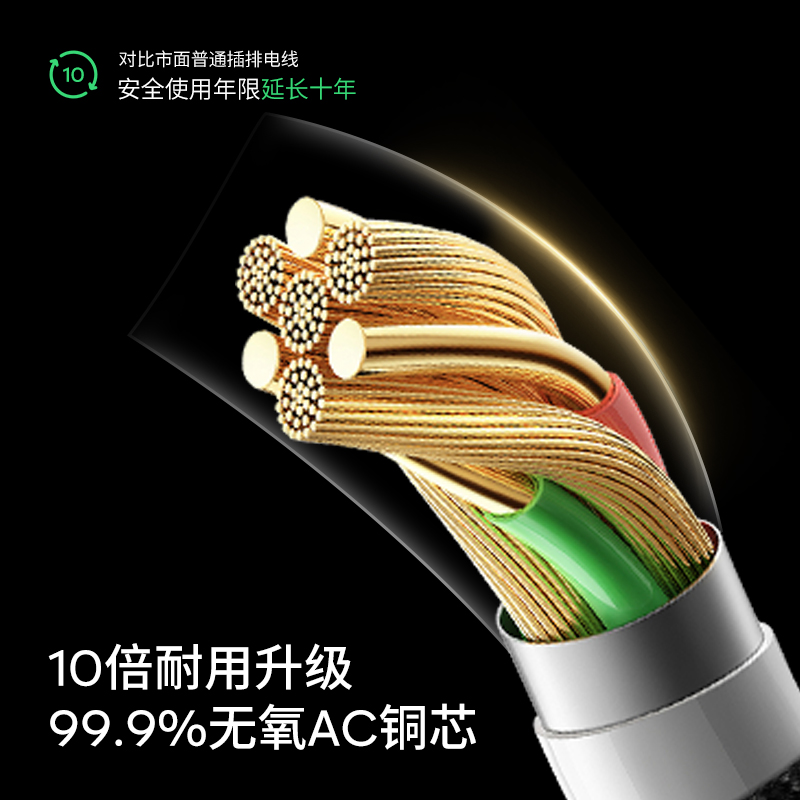 国际电工轨道插座移动滑动滑轨插排厨房家用明装带线电源导轨排插 - 图1