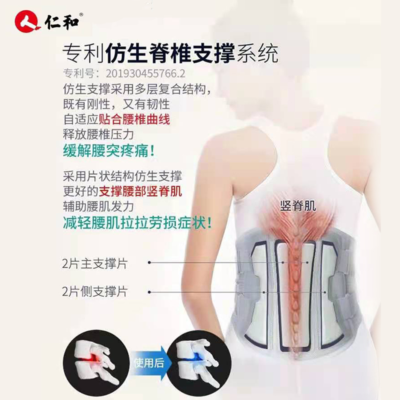 仁和医用腰间盘突出腰椎盘护腰带 邦雅医疗器械护具（器械）