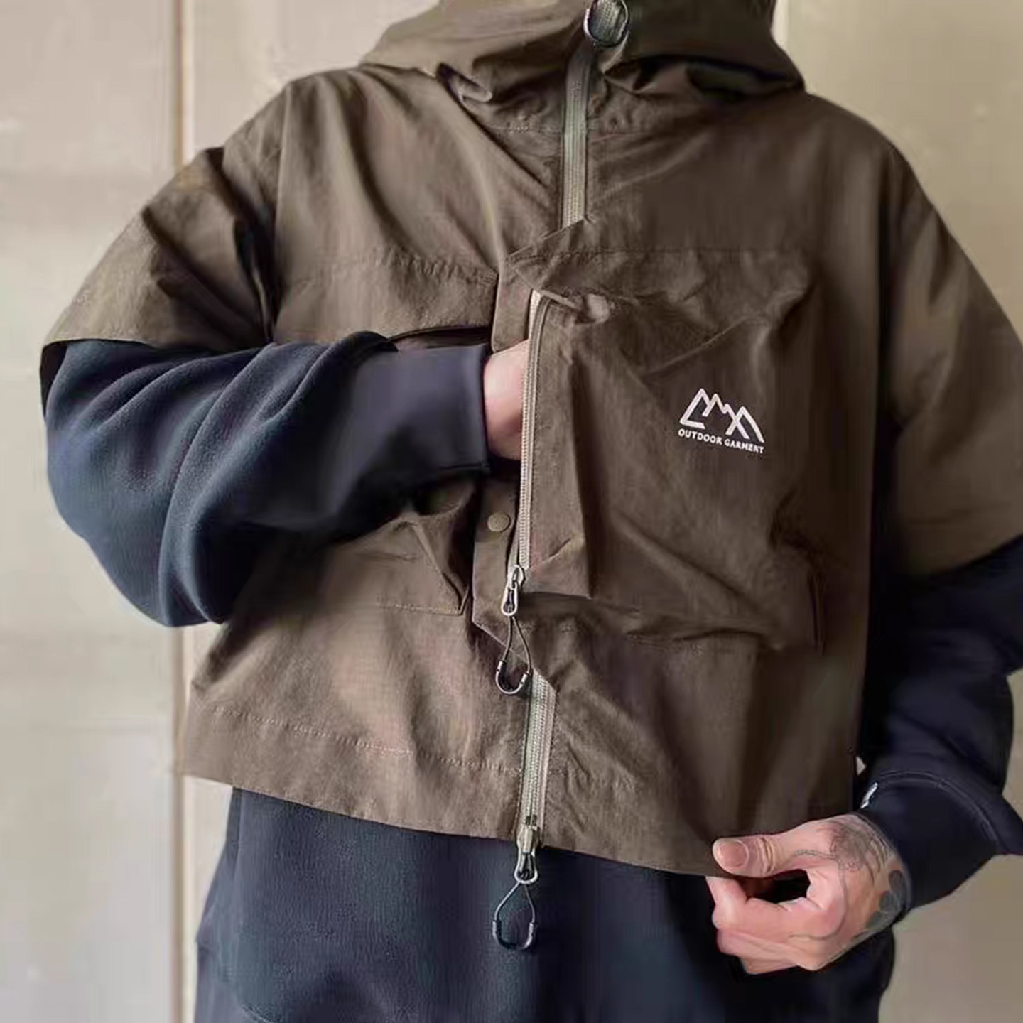 CMFY日系山系户外机能防风防水男女款叠穿半袖背心马甲外套,淘宝优惠券,粉丝福利购,淘宝优惠卷