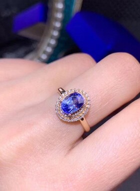 新款热卖ring复古典雅女士戒指蓝