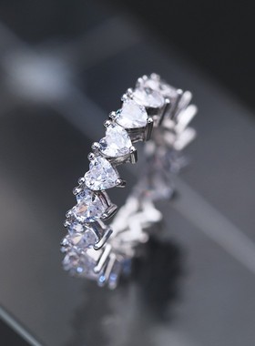 新款饰品跨境亚马逊创意配饰欧美镶钻锆石女戒子复古指环戒指