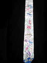 Early Tang 1826 Plum lotus flower peony flower embroidered sheet Mountain West Jin Dynasty Embroidered National Wind Handmade Diy Old Embroidery Flowers