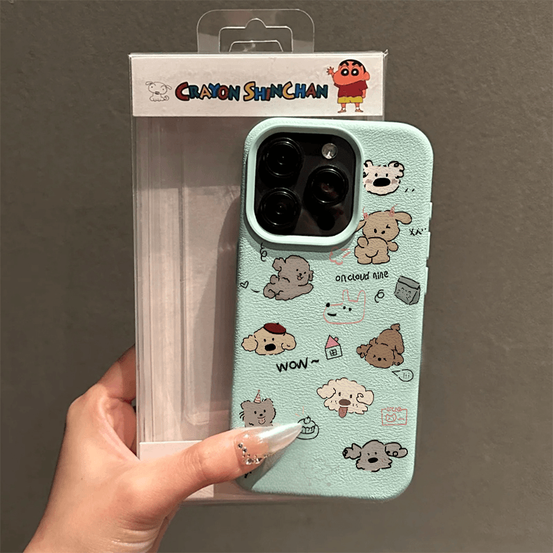 趣味小狗聚会苹果14/15超好看12/16Promax原创iPhone11/XR手机壳13Pro可爱不会撞