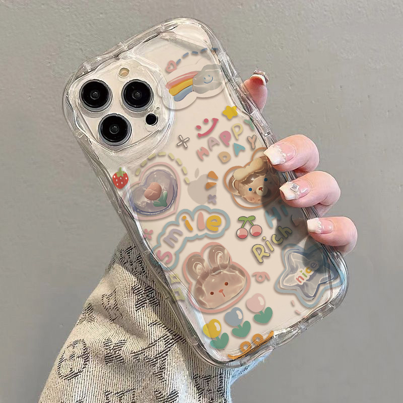 平面云朵笑脸苹果13手机壳iPhone6情侣16PROMAX防摔SE3极简6S不会撞的手机壳14