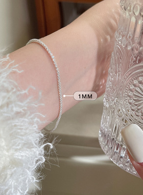 仿莫桑石手链女轻奢小众精致手饰