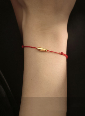 小鱼红绳手链女生2025年新款