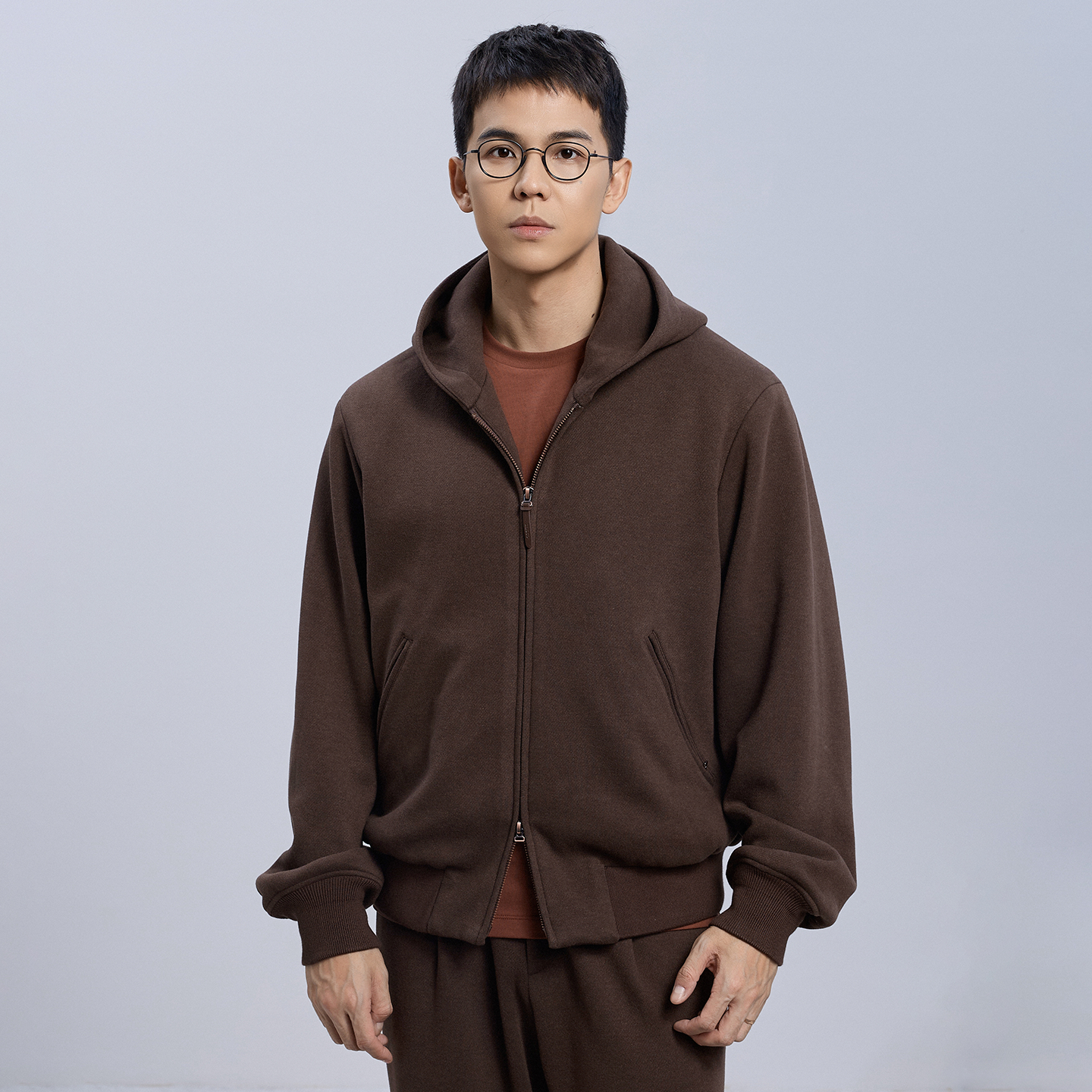 2色羊绒感套装2.0｜原创重磅羊毛连帽套装男夹克长裤保暖可机洗,淘宝优惠券,粉丝福利购,淘宝优惠卷