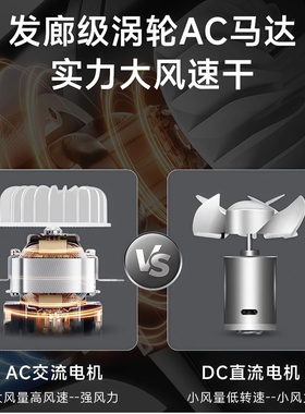 美的2300W大功率冷热快干电吹风