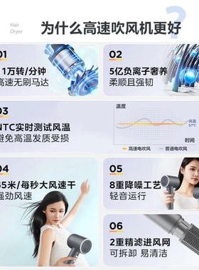 美的负离子大功率速干电吹风