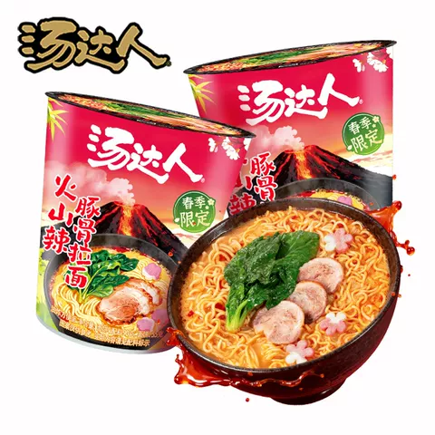 【蜜蜂惊喜社】汤达人新品季节限定款火山辣豚骨拉面 图片 4