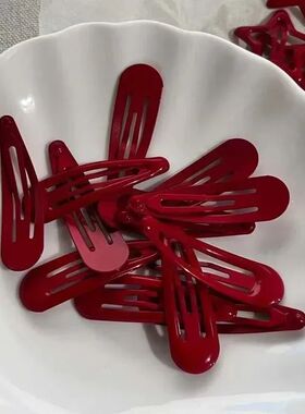 10 Pcs/Lot New Red Star Snap Clip for Girl Waterdrop Barrett
