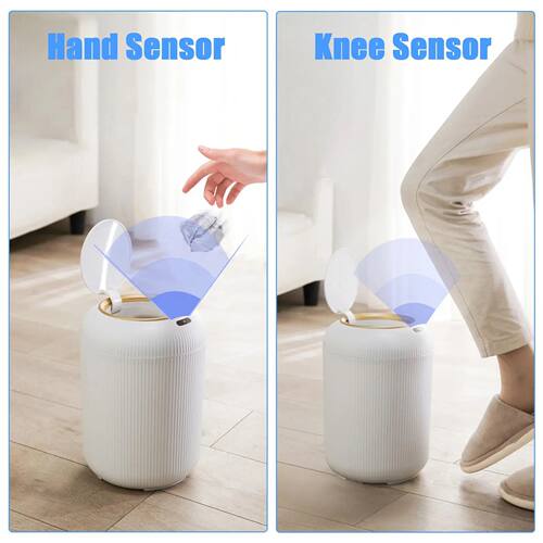 Automatic Trash Can with Lid,  Small Plastic Smart Trash Can - 图2