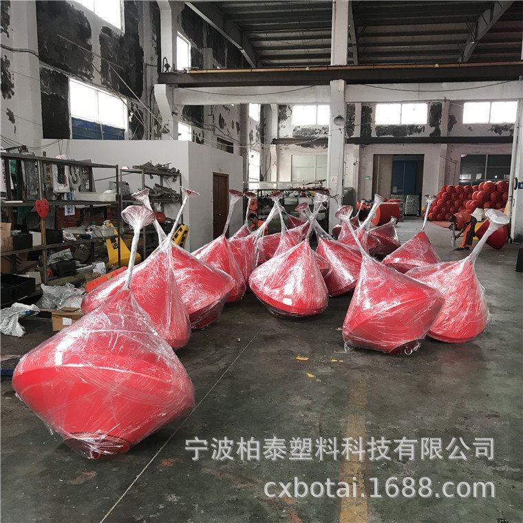 水上警示航标 弧形养殖区保护夜间发光浮标 1100*1100浮标可喷字 - 图0