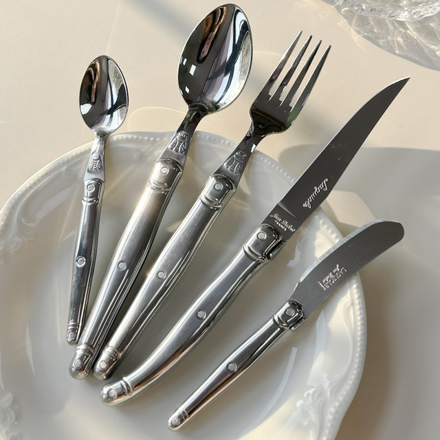 French Jean Lagio Steak Cutlery forks and Forks Western Food Spoons forks Stainless Steel Coffee Spoons forks