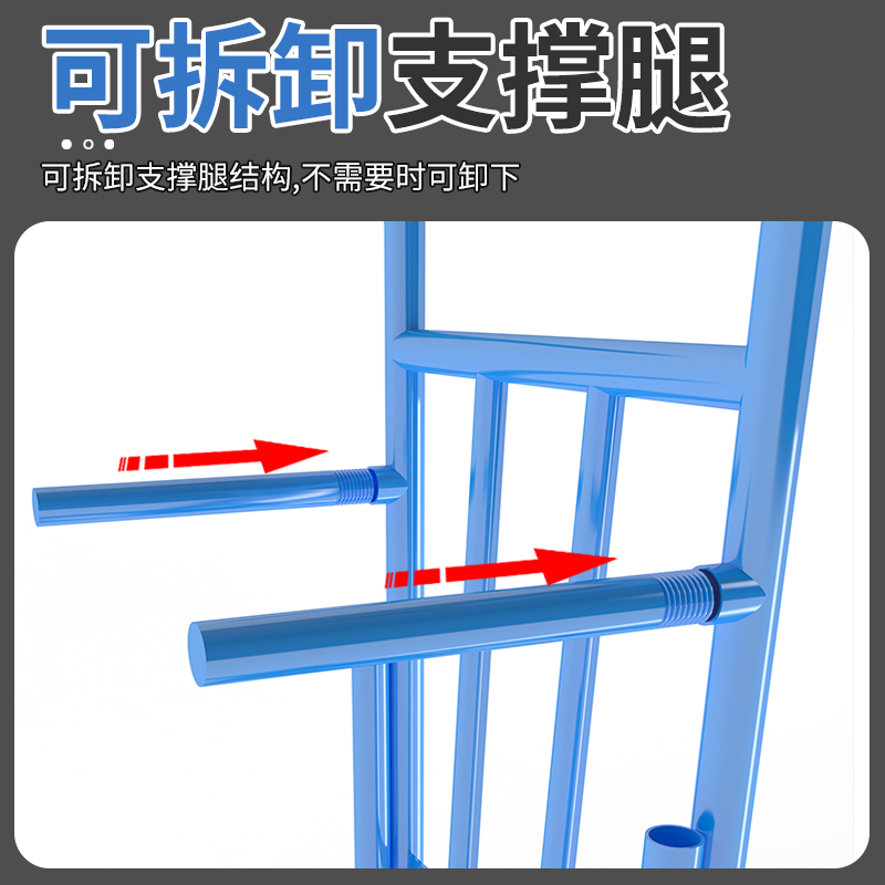 老虎车两轮手推车货搬运车载重王拖车平板拉货车手拉车小推车大轮 - 图0