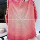 Розовое одеяло, набор материалов, плетеный крючок для вязания ручной работы на день Святого Валентина, градиент, «сделай сам», подарок на день рождения