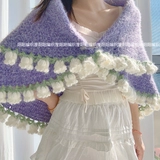 Плетеное одеяло ручной работы, набор материалов, крючок для вязания, иголка, связать своими руками, орхидея, букет, «сделай сам», подарок на день рождения