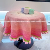 Розовое одеяло, набор материалов, плетеный крючок для вязания ручной работы на день Святого Валентина, градиент, «сделай сам», подарок на день рождения