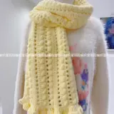 Плетеный кремовый шарф ручной работы, демисезонный набор материалов, крючок для вязания, связать своими руками, подарок на день рождения