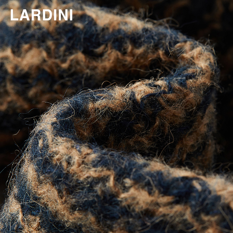 lardini意大利进口立领针织短款夹克男士条纹商务休闲多口袋外套 - 图3
