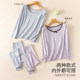 Fenton Women's High Elastic Autumn Clothes and Autumn Pants 2025 New Square Collar Pure Cotton Slim Fit Comfortable Light Warm Thermal Underwear Set