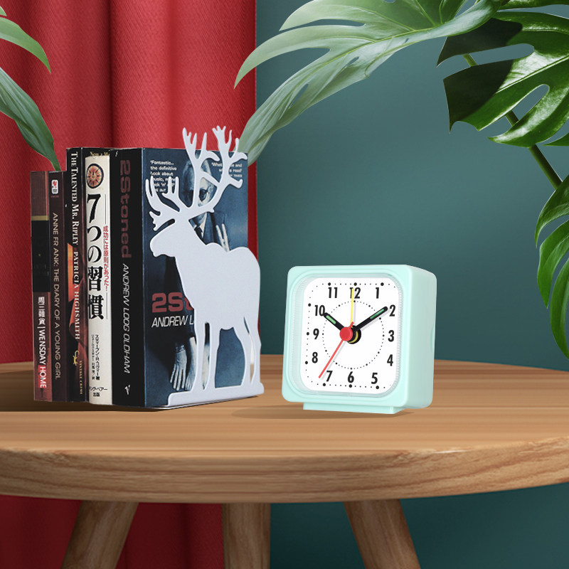简约北欧台式闹钟儿童静音走时小清新时钟床头学生用起床神器钟表,淘宝优惠券,粉丝福利购,淘宝优惠卷