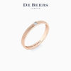 DeBeers ring wears Beers narrow version rose