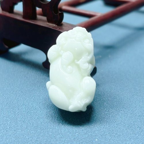 西安蓝田玉貔貅吊坠陕西产地官方国检保真天然玉石挂件项链玉坠 - 图1