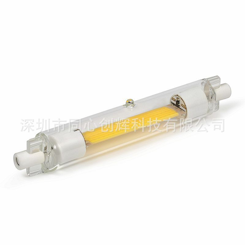 新款深度调光无频闪玻璃灯R7S LED COB78mm118mm投光灯管220V110V - 图2