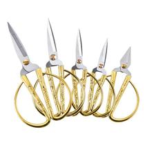 Opening Cut of Ribbons Scissors Home Tailor Made of Tailor Cut of the Ancient Small Gold Cut with Festive Dragon Pineapples Stainless Steel Longfeng Scissors