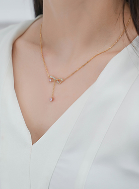 堤喜925银纯银蛇骨链女项链