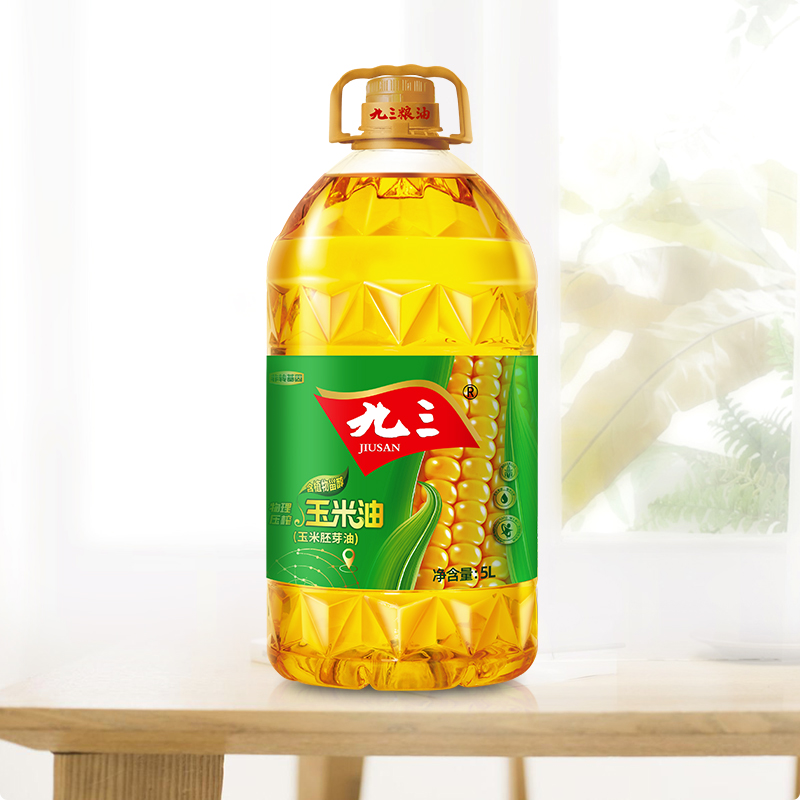 九三非转基因玉米油食用油5L一级压榨工艺93食用油家用大桶装玉米