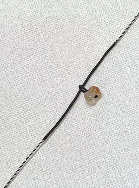 新中式编织桂花吊坠手链复古小众设计感百搭古风汉服旗袍手链