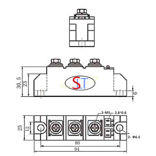 可控硅90A 1600V MTC90-16 MTC90A1600V晶闸管模块 MTC90控制器 - 图0