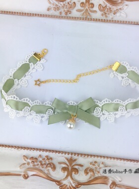 洛丽塔日常百搭风蕾丝锁骨链