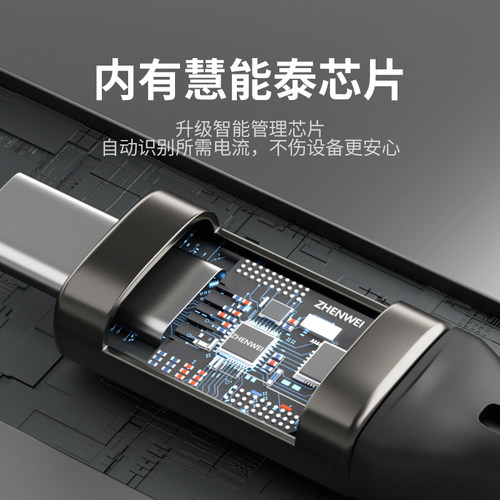 臻威 全功能双头typec数据线 usb3.2gen2公对公4K60HzPD100W5A - 图1