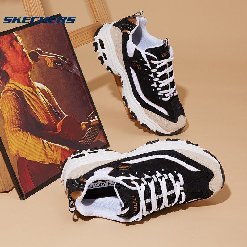 skechers官方d lsquo lites熊猫鞋 斯凯奇斯高玛板鞋/休闲鞋